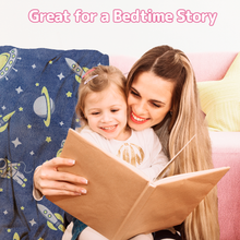 Load image into Gallery viewer, VUDECO Glow in The Dark Blanket for Kids 50 x 60 inches ( Astronaut)