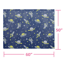 Load image into Gallery viewer, VUDECO Glow in The Dark Blanket for Kids 50 x 60 inches ( Astronaut)
