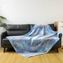 Load image into Gallery viewer, VUDECO Glow in The Dark Blanket for Kids 50 x 60 inches (Gray Space)
