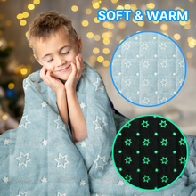 Load image into Gallery viewer, Glow in the Dark Weighted Blanket - Stars