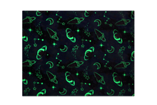 Load image into Gallery viewer, VUDECO Glow in The Dark Blanket for Kids 50 x 60 inches (Gray Space)
