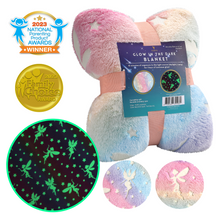 Load image into Gallery viewer, VUDECO Glow in The Dark Blanket for Kids 50 x 60 inches (Fairy)