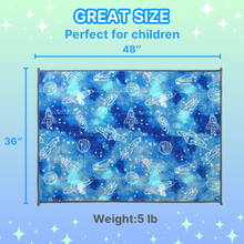 Load image into Gallery viewer, Glow in the Dark Weighted Blanket - Blue Space
