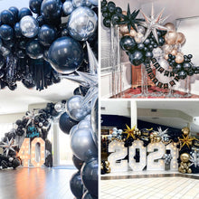 Load image into Gallery viewer, PartyWoo Silver Star Foil Balloons 10 pcs Different Sizes Pack of 42 27 22 Inch Large Spike Starburst Mylar Balloons and Ribbon for Graduation Wedding New Year Anniversary Birthday Party Decorations