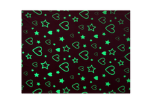 Load image into Gallery viewer, VUDECO Glow in The Dark Blanket for Kids 50 x 60 inches (Pink Heart)