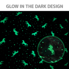 Load image into Gallery viewer, VUDECO Glow in The Dark Blanket for Kids 50 x 60 inches (Magical Unicorn)