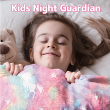 Load image into Gallery viewer, VUDECO Glow in The Dark Blanket for Kids 50 x 60 inches (Rainbow Unicorn)