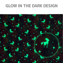 Load image into Gallery viewer, VUDECO Glow in The Dark Blanket for Kids 50 x 60 inches (Rainbow Unicorn)