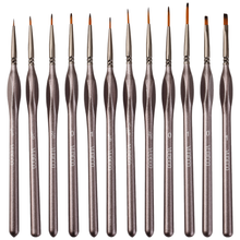 Load image into Gallery viewer, VUDECO 12 PCs Miniature Paint Brushes Kit