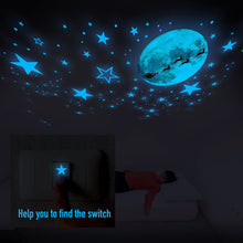 Load image into Gallery viewer, VUDECO Glow In The Dark Stars and Moon Stickers 1109 PCs  - Christmas