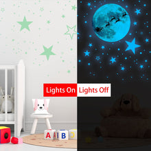 Load image into Gallery viewer, VUDECO Glow In The Dark Stars and Moon Stickers 1109 PCs  - Christmas
