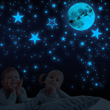 Load image into Gallery viewer, VUDECO Glow In The Dark Stars and Moon Stickers 1109 PCs  - Christmas
