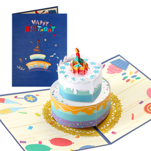 Load image into Gallery viewer, VUDECO 3D Pop Up Happy Birthday Card (Cake)