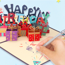 Load image into Gallery viewer, VUDECO 3D Pop Up Happy Birthday Card - Gift