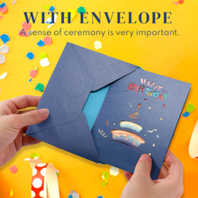 Load image into Gallery viewer, VUDECO 3D Pop Up Happy Birthday Card (Cake)