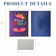 Load image into Gallery viewer, VUDECO 3D Pop Up Happy Birthday Card - Gift