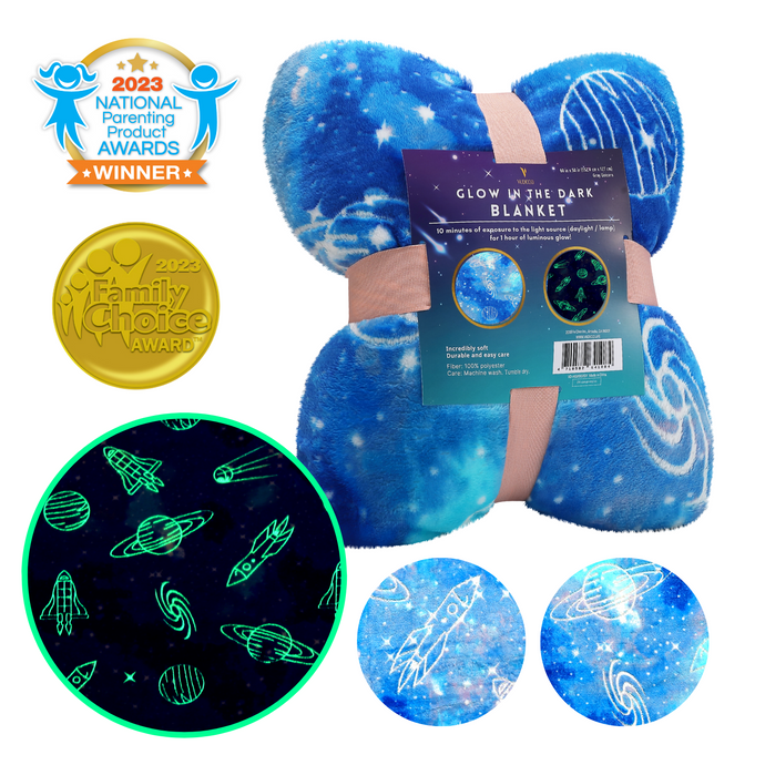 VUDECO Glow in the Dark Blankets Receive Prestigious National Parenting Product Award and 2023 Family Choice Award