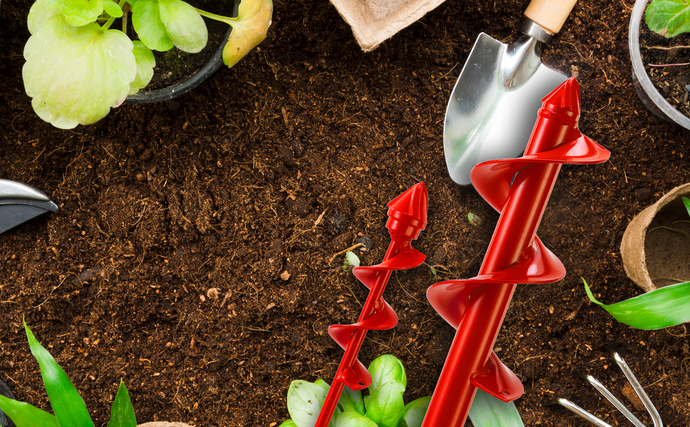 How To Start A Flower and Vegetable Garden From garden auger spiral drill bit