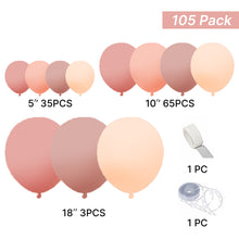 Load image into Gallery viewer, Partywoo Balloons 18&quot;12&quot;5&quot; Macaron Latex Balloon Garland Arch Kit
