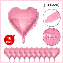 Load image into Gallery viewer, Partywoo 10Pcs Heart Balloons,18inch Beige Foil Balloons for Helium Love Balloon
