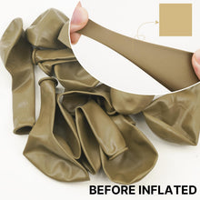 Load image into Gallery viewer, PartyWoo Tan Balloons 140 pcs Different Sizes of 18 12 10 5 Inch Light Brown Neutral Boho Coffee Balloon Arch Kit Garland for Wedding Baby Shower Safari Woodland Birthday Party Decorations Tan-F19
