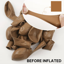Load image into Gallery viewer, PartyWoo Light Brown Balloons 100 pcs Different Sizes of 18 12 10 5 Inch Caramel Brown Tan Boho Neutral Latex Balloon Arch Kit Garland for Birthday Wedding Baby Shower Party Decorations Brown-F10
