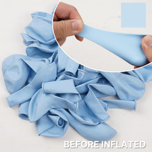 Load image into Gallery viewer, PartyWoo Baby Blue Balloons 140 pcs Blue Balloons Light Blue Balloons Different Sizes Pack of 18 12 10 5 Inch Pastel Blue Balloon Arch Kit Garland for Boy's Baby Shower Party Decorations Blue-Q13
