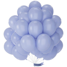 Load image into Gallery viewer, PartyWoo Dusty Blue Purple Balloons 50 pcs 12 Inch Periwinkle Lavender Latex Helium Balloons for Graduation Baby Shower Gender Reveal Wedding Butterfly Birthday Party Decorations Blue-F49
