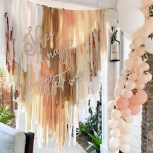 Load image into Gallery viewer, PartyWoo Crepe Paper Streamers 10 Rolls 820ft, Pack of Crepe Paper in Gold, White Sand and Brown, Crepe Paper for Birthday Decorations, Party Decorations, Wedding Decorations (1.8 in x 82 Ft/Roll)
