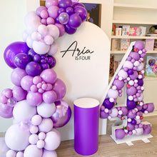 Load image into Gallery viewer, PartyWoo Pastel Purple Balloons 127 pcs Different Sizes Pack of 36 18 12 10 5 Inch Light Pastel Purple Lavender Lilac Balloon Arch Kit Garland for Baby Shower Birthday Party Decorations Purple-Q10

