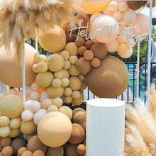 Load image into Gallery viewer, PartyWoo Tan Balloons 140 pcs Different Sizes of 18 12 10 5 Inch Light Brown Neutral Boho Coffee Balloon Arch Kit Garland for Wedding Baby Shower Safari Woodland Birthday Party Decorations Tan-F19
