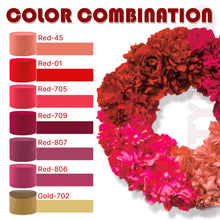 Load image into Gallery viewer, Burgundy Crepe Paper Streamers by PartyWoo: 6 Rolls, 492ft, 1.8in x 82ft Each, Thicker, Easy to Use, Multi-Purpose Decorations
