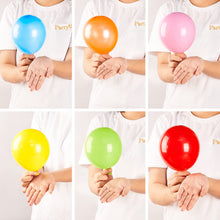 Load image into Gallery viewer, PartyWoo, 120pcs 5inch Rainbow Latex Balloons, Assorted Colors for Party Decorations, Birthday, Baby Shower, Gender Reveal, Female
