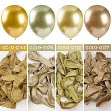 Load image into Gallery viewer, PartyWoo Metallic Gold Balloons, 85 pcs Gold Metallic Balloons Different Sizes Pack of 18 Inch 12 Inch 10 Inch 5 Inch Gold Balloons for Balloon Garland or Balloon Arch as Party Decorations, Gold-G101
