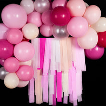 Load image into Gallery viewer, PartyWoo Crepe Paper Streamers 8 Rolls 656ft, Pack of Pink, Light Pink, Hot Pink, Red and White Party Streamers for Birthday Decorations, Party Decorations, Wedding Decorations (1.8 Inch x 82 Ft/Roll)
