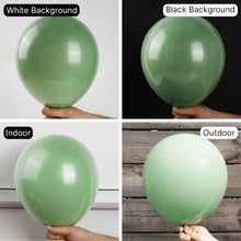 Load image into Gallery viewer, PartyWoo Sage Green Balloons 142 pcs Olive Balloons Different Sizes Pack of 18 12 10 5 Inch Olive Green Balloon Arch Kit Sage Balloon Garland as Forest Baby Shower Birthday Party Decorations Green-F81
