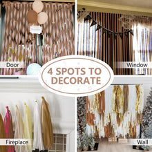 Load image into Gallery viewer, PartyWoo Crepe Paper Streamers 10 Rolls 820ft, Pack of Crepe Paper in Gold, White Sand and Brown, Crepe Paper for Birthday Decorations, Party Decorations, Wedding Decorations (1.8 in x 82 Ft/Roll)
