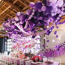 Load image into Gallery viewer, PartyWoo Pastel Purple Balloons 127 pcs Different Sizes Pack of 36 18 12 10 5 Inch Light Pastel Purple Lavender Lilac Balloon Arch Kit Garland for Baby Shower Birthday Party Decorations Purple-Q10
