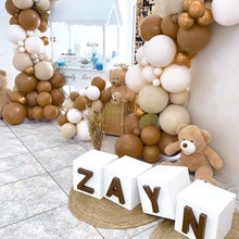 Load image into Gallery viewer, PartyWoo Brown Balloon Arch Kit Garland 100 pcs Shades of Brown Neutral Boho Tan Balloons Different Sizes of 18 12 10 5 Inch for Baby Shower Safari Wedding Anniversary Birthday Party Decorations
