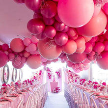 Load image into Gallery viewer, PartyWoo Pink and Gold Balloons, 140 pcs Pastel Pink and Chrome Gold Balloons Different Sizes Pack of 18 Inch 12 Inch 10 Inch 5 Inch for Balloon Garland Arch as Birthday Decorations, Party Decorations
