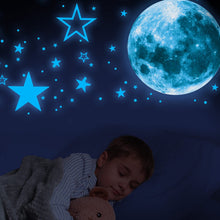 Load image into Gallery viewer, VUDECO 1109 PCs Glow In The Dark Stars and Moon Stickers

